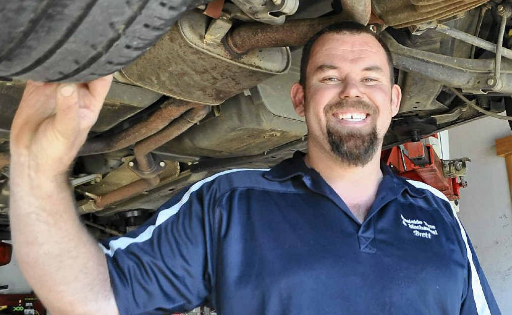 Brett Atkinson of Eastside Tyre and Mechanical says people need to get their cars serviced and repaired early, before they turn into huge problems. Brett Atkinson of Eastside Tyre and Mechanical says people need to get their cars serviced and repaired early, before they turn into huge problems.